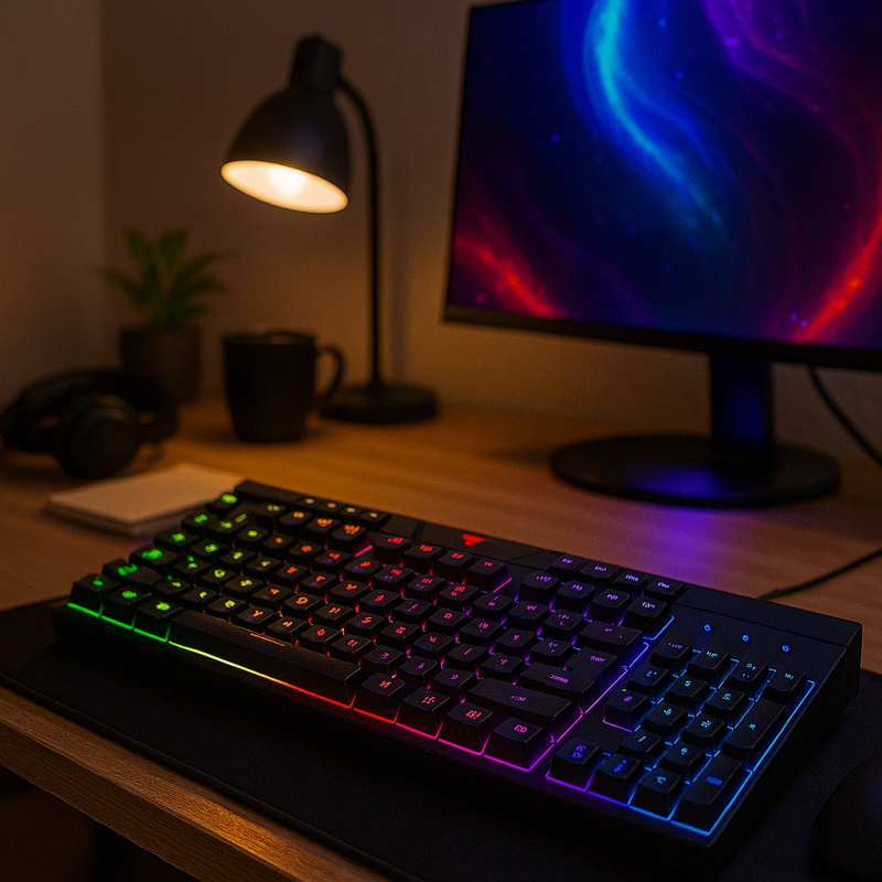 Teclado Gamer XTRIKE ME KB-508 | Retroiluminación RGB y Teclas Multimedia